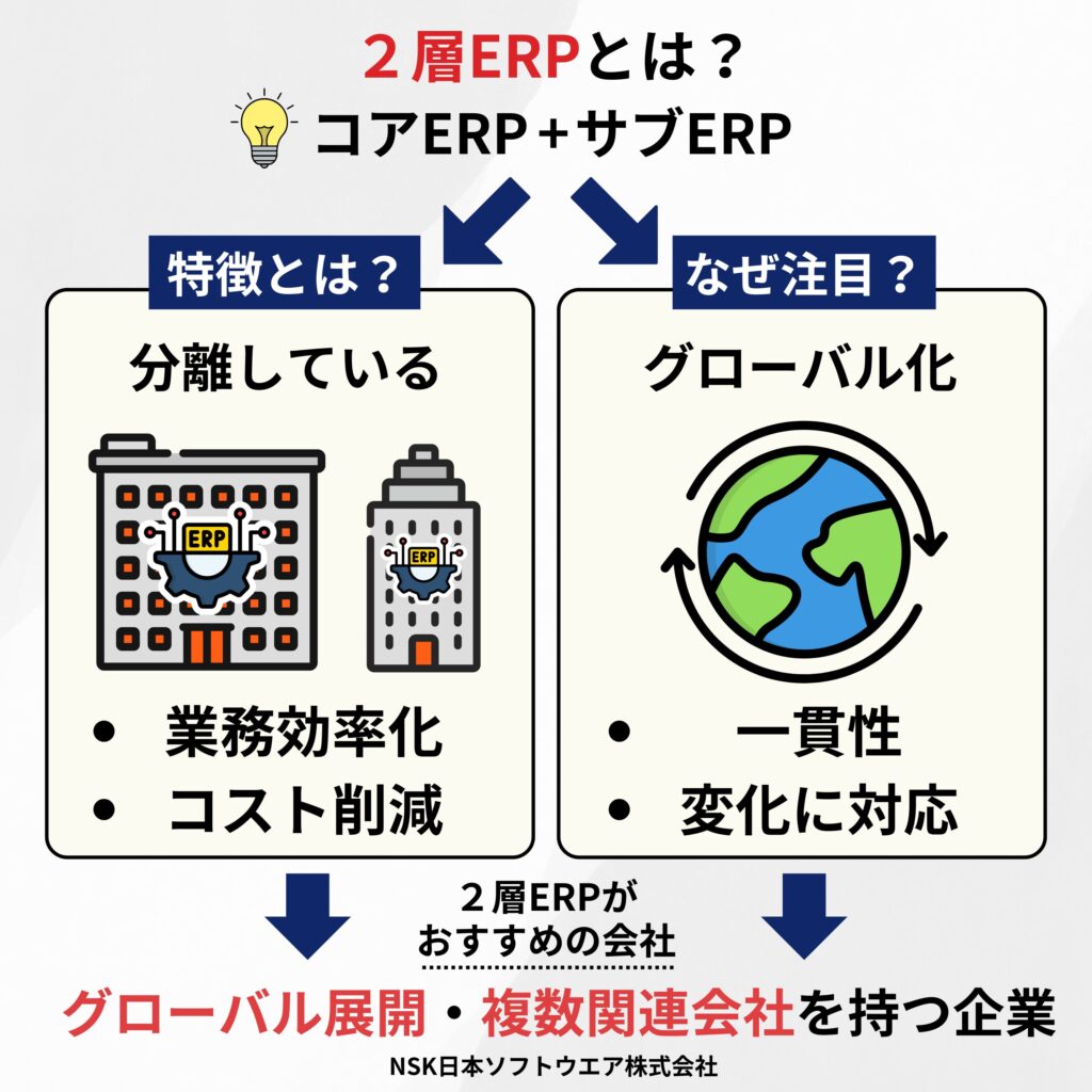 2層ERPとは？メリット・デメリットや導入方法を詳しく解説 - 日本ソフトウエア株式会社